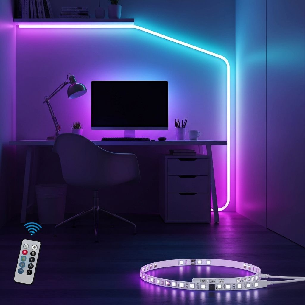 Tira LED RGB con Control Remoto